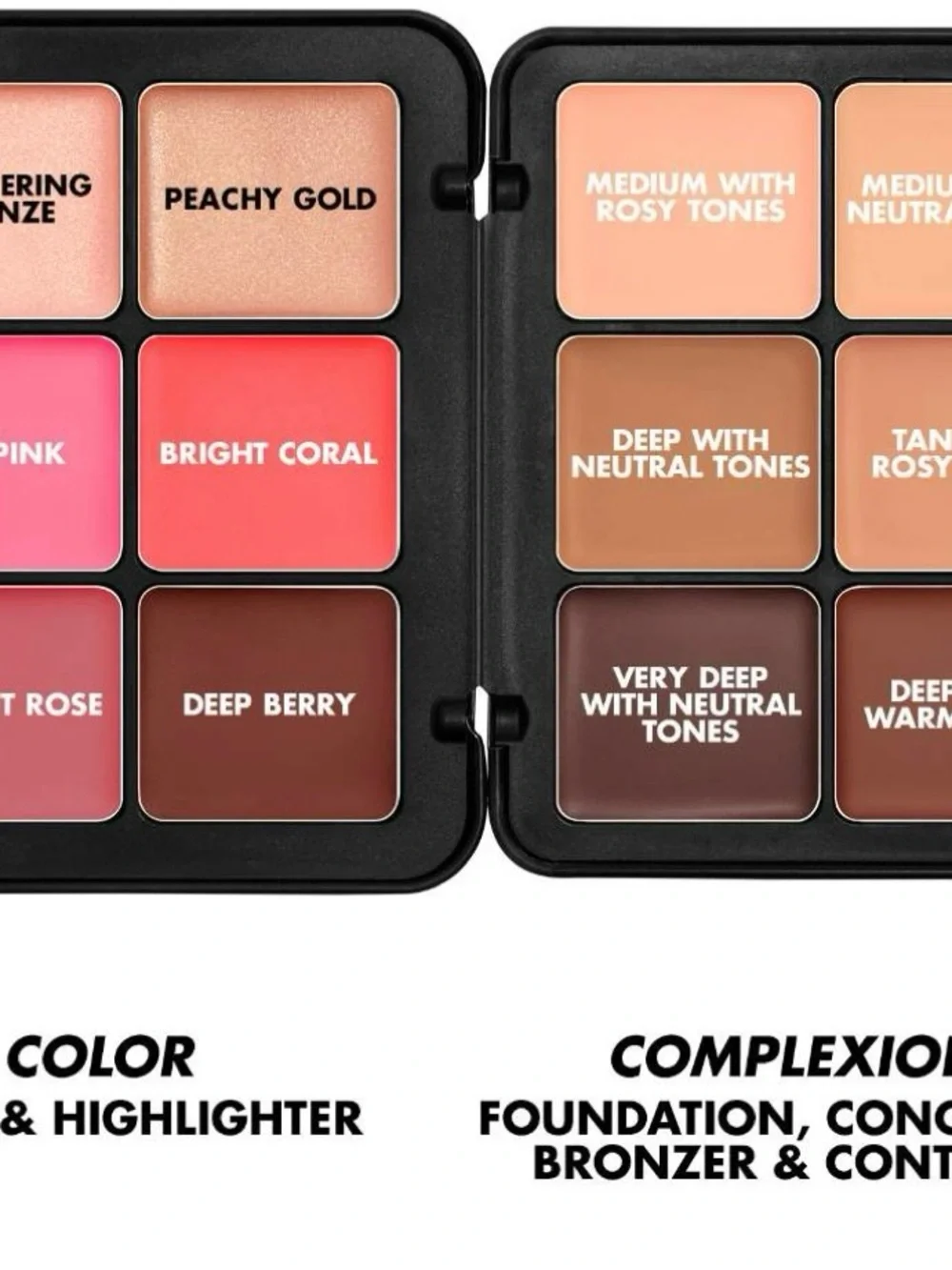 Makeup Forever Lip & Cheek Palette — Reds, Pinks, Coral, Bronze